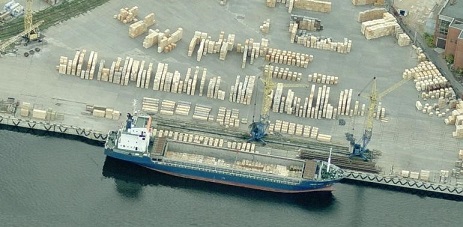 The harbour in Riga / Latvia.