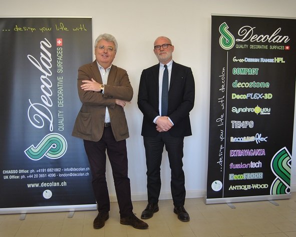 Left, Dr.Gianni Iurza/CEO and Luciano Luci/Sales Manager Italy. Photo Datalignum