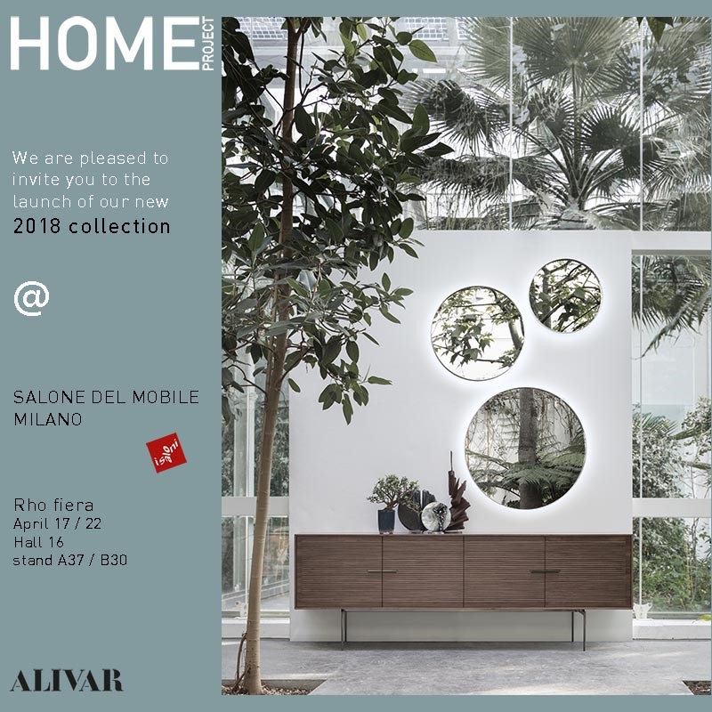 ALIVAR  ITALY, AT THE SALONE DEL MOBILE MILAN, HALL 16 BOOTH A37