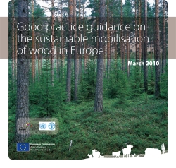 UNECE: New publication explains how Europe can harvest more wood to reach its sustainable energy goals by 2020